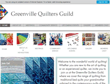 Tablet Screenshot of greenvillencquiltersguild.com